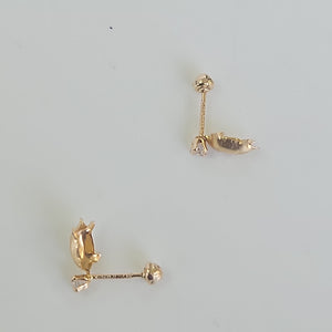 ARETES PAR ORO 14 K 0.3 GRMS (SEMINUEVO)