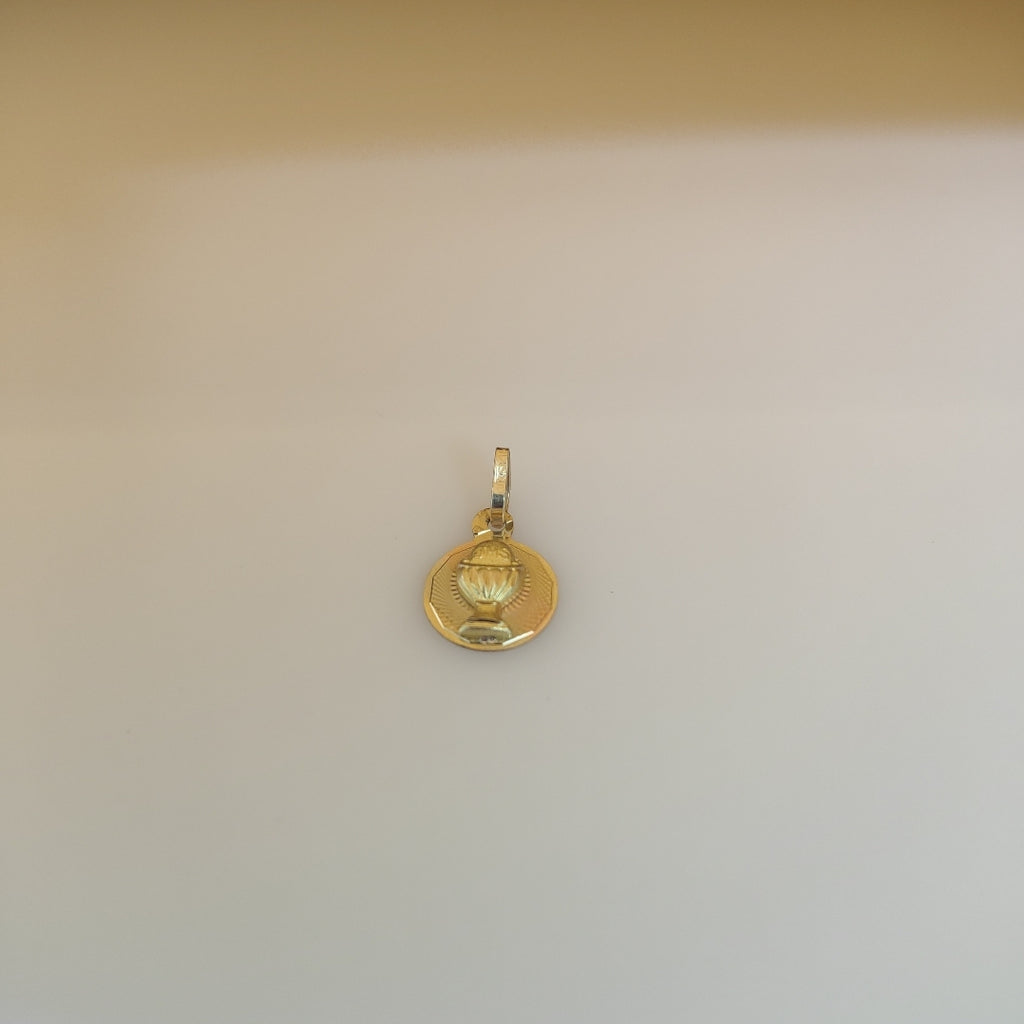 DIJE,MEDALLA RELIGIOSA ORO,ORO COMBINADO 10 K 0,70 GRMS (SEMINUEVO)