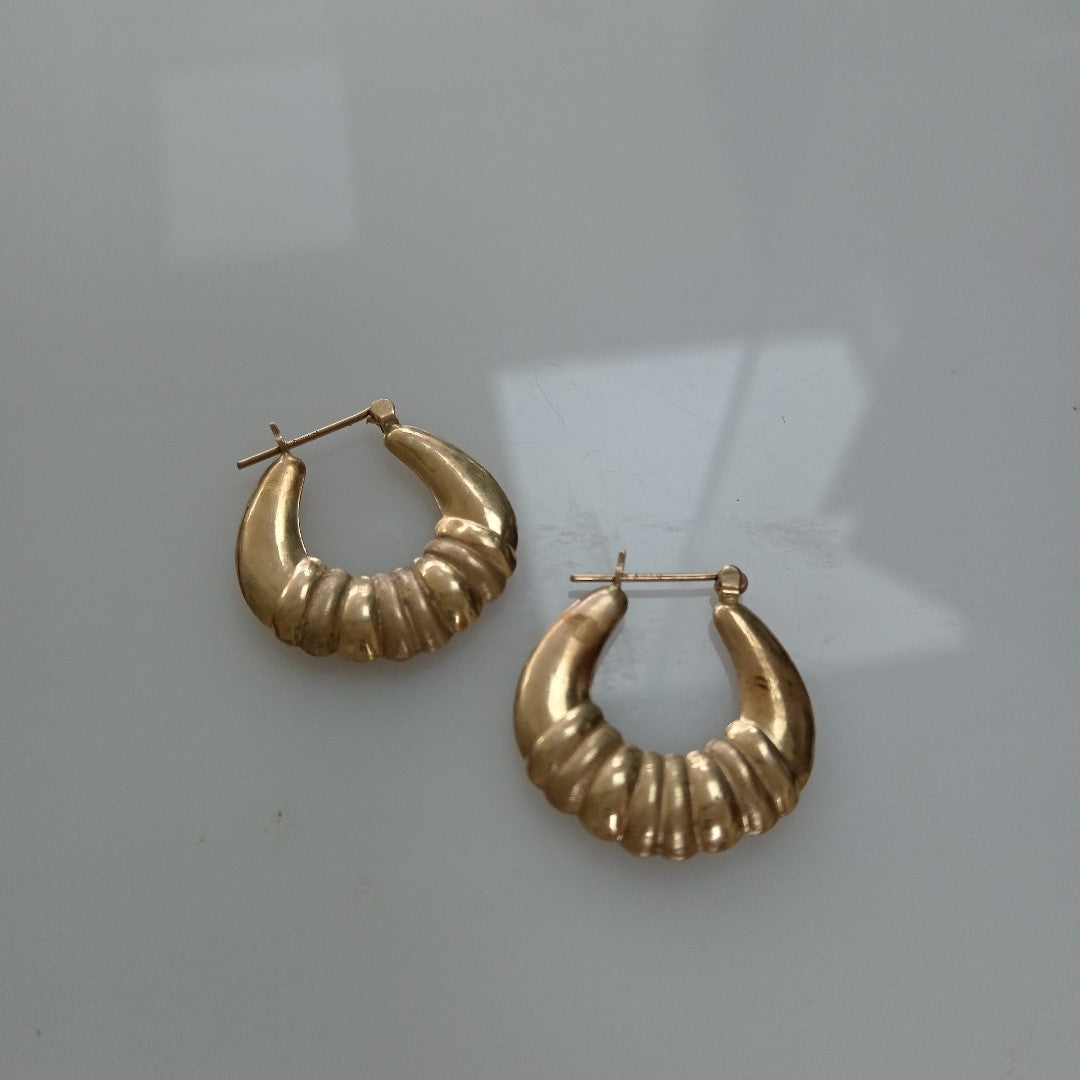 ARETES PAR ORO 14 K 2.5 GRMS (SEMINUEVO)