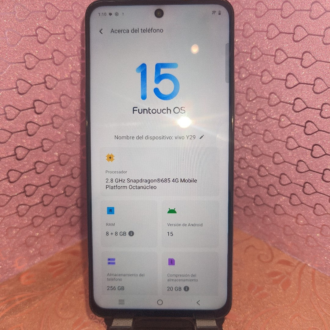CELULAR VIVO Y29 V2434 (2025) 256 GB 8 GB RAM (SEMINUEVO)