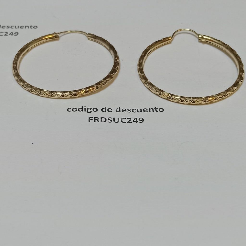 ARRACADAS PAR ORO 10 K 3.6 GRMS (SEMINUEVO)
