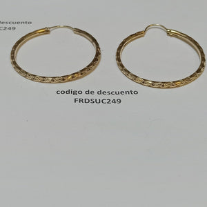ARRACADAS PAR ORO 10 K 3.6 GRMS (SEMINUEVO)