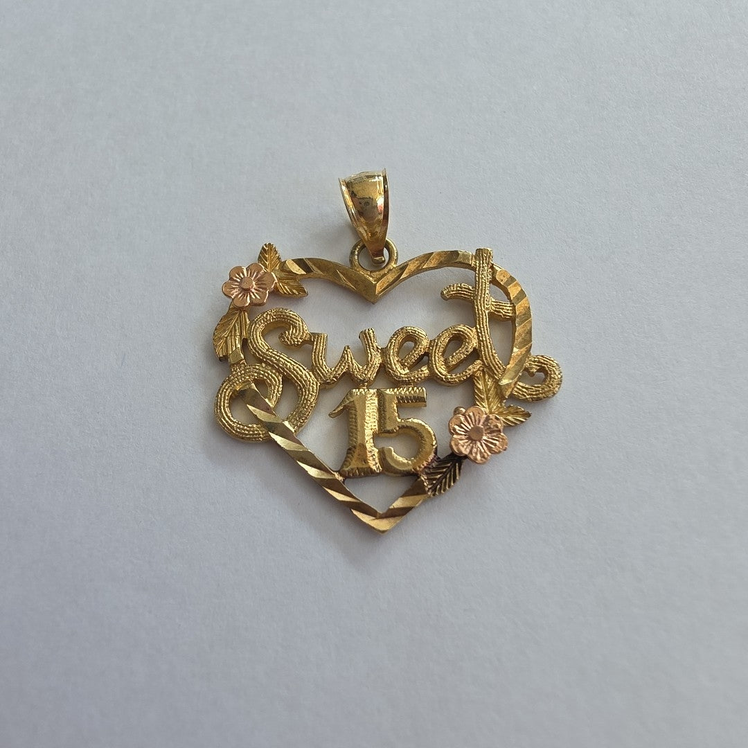 DIJE ORO,ORO COMBINADO 14 K 2,00 GRMS (SEMINUEVO)