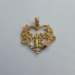 DIJE ORO,ORO COMBINADO 14 K 2,00 GRMS (SEMINUEVO)