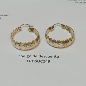 ARRACADAS PAR ORO 10 K 3.6 GRMS (SEMINUEVO)
