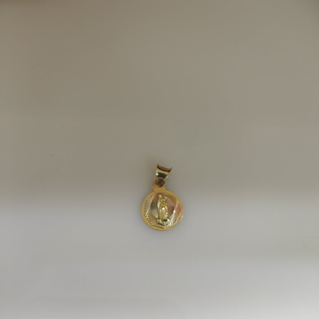 DIJE,MEDALLA RELIGIOSA ORO,ORO COMBINADO 10 K 0,70 GRMS (SEMINUEVO)