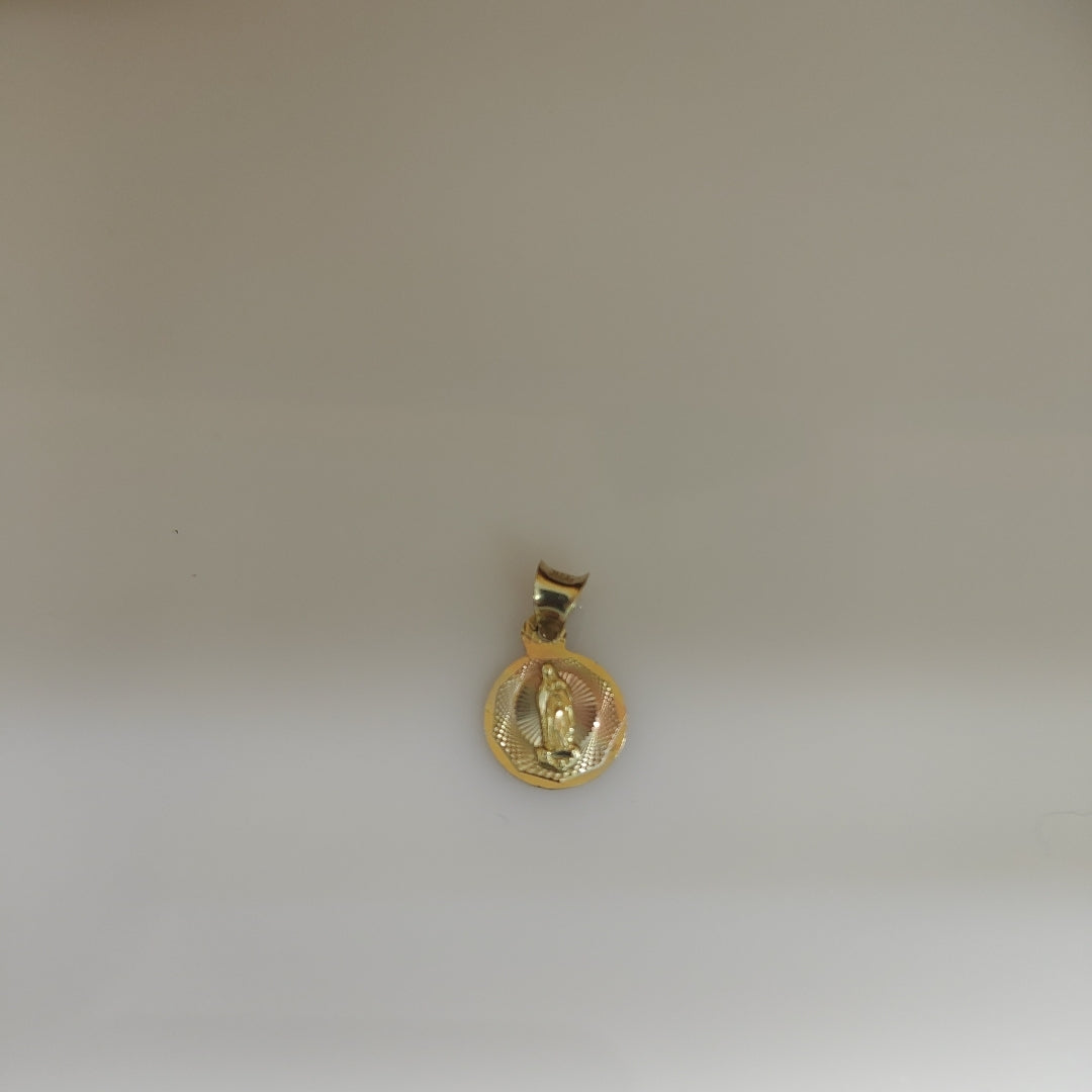 DIJE,MEDALLA RELIGIOSA ORO,ORO COMBINADO 10 K 0,70 GRMS (SEMINUEVO)