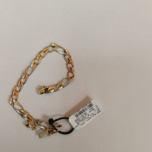 PULSERA ORO COMBINADO 14 K 9,40 GRMS (SEMINUEVO)