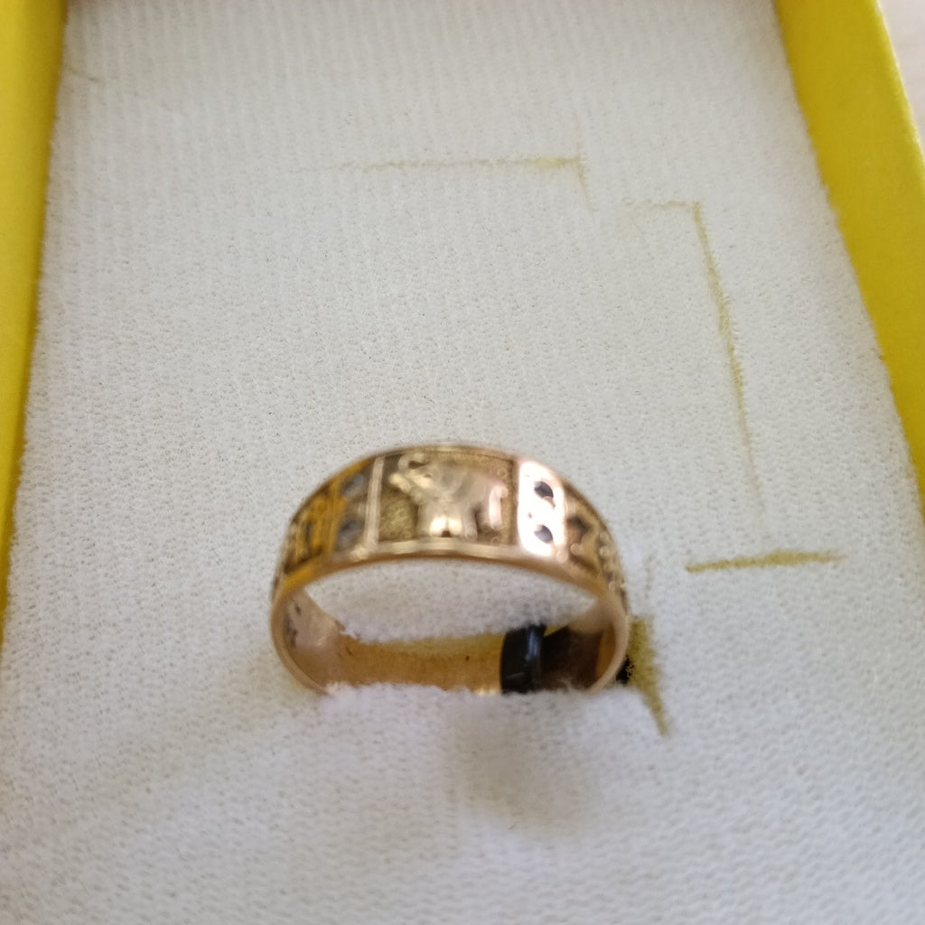 ARGOLLA DE LA SUERTE ORO 14 K 3,30 GRMS (SEMINUEVO)