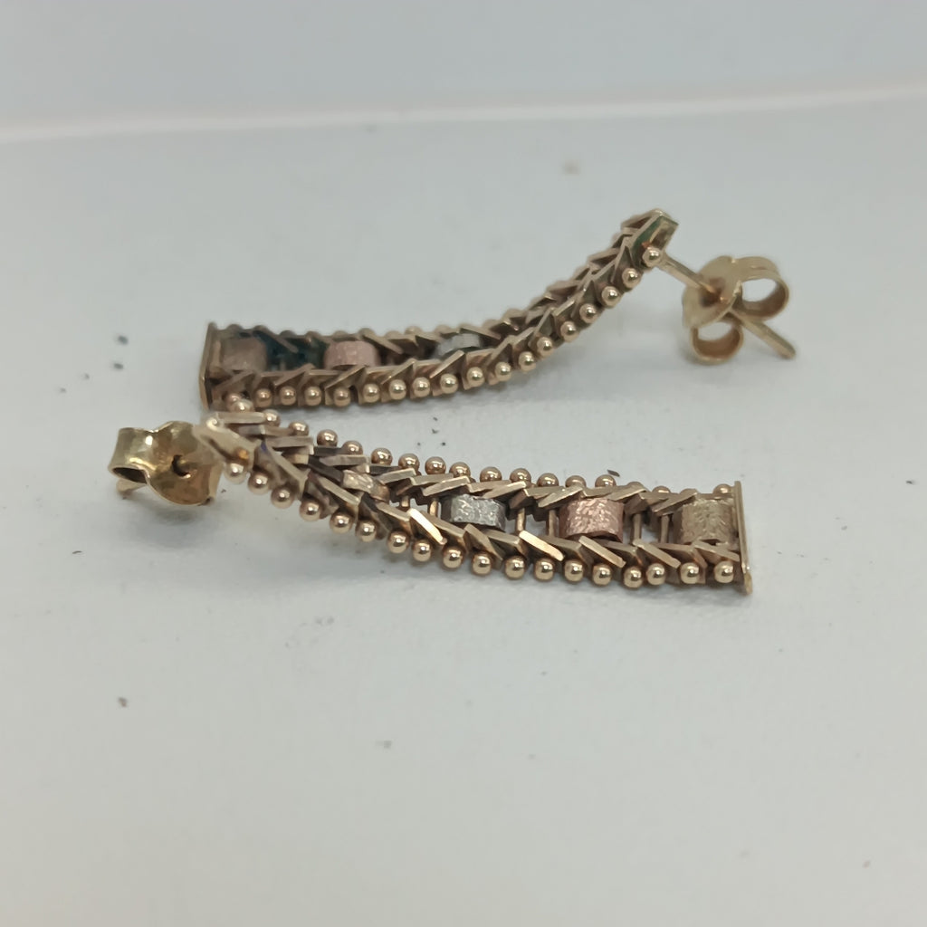 ARETES PAR ORO 10 K 3.3 GRMS (SEMINUEVO)
