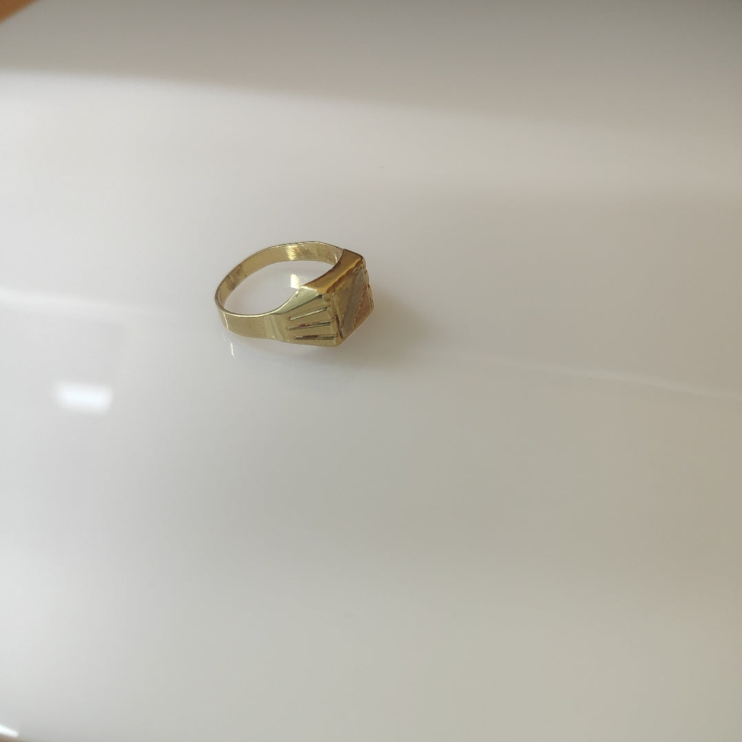 ANILLO ORO COMBINADO 14 K 4 GRMS (SEMINUEVO)