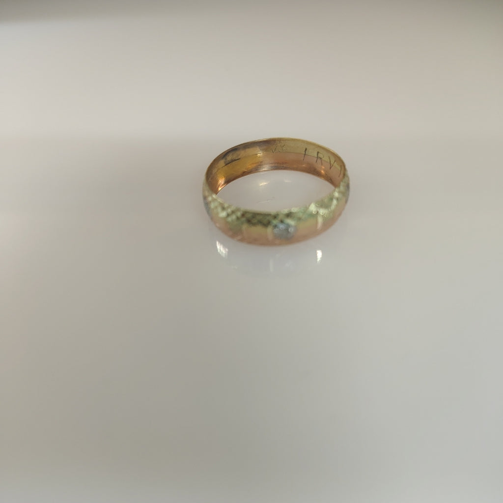 ARGOLLA ORO COMBINADO 14 K 1.1 GRMS (SEMINUEVO)
