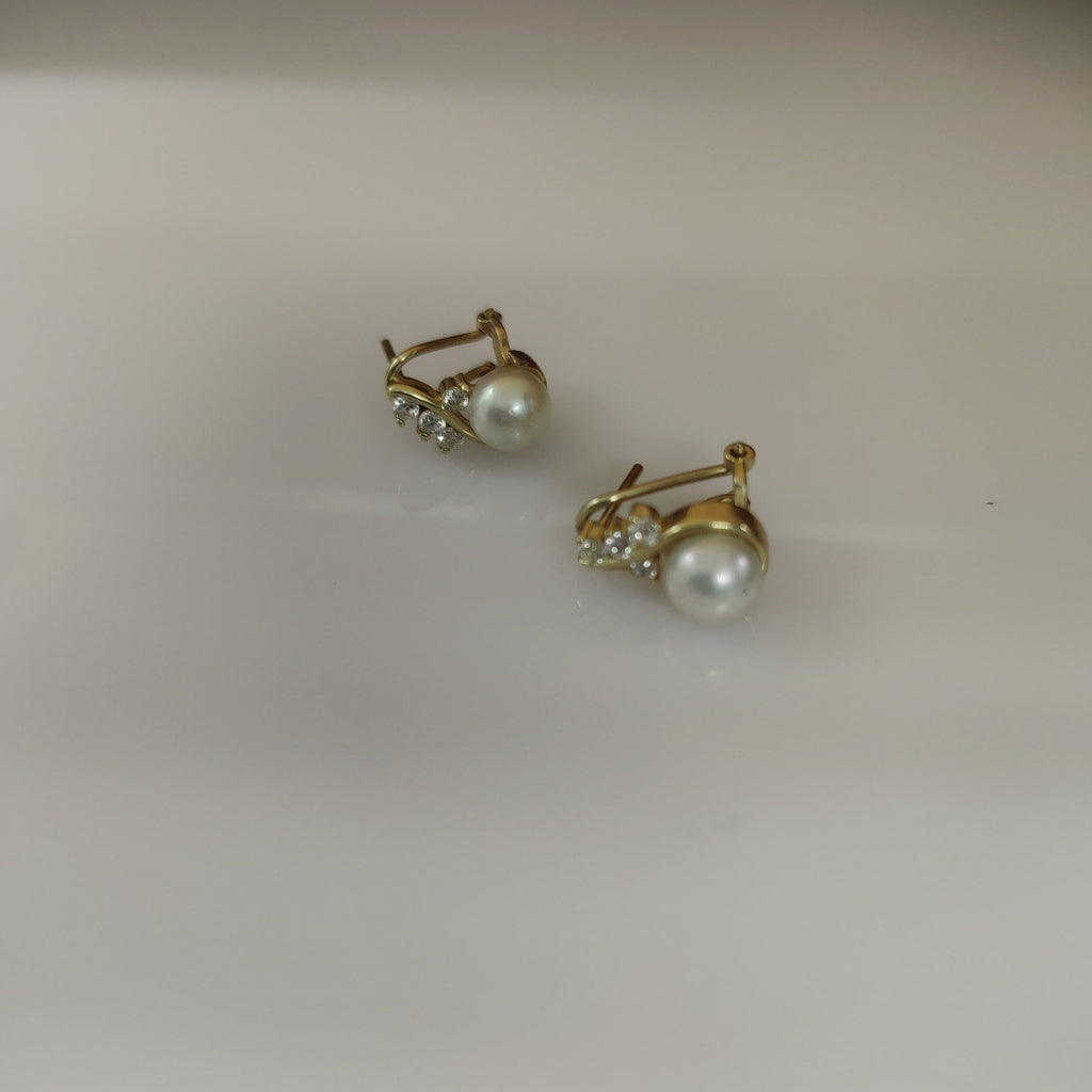 ARETES PAR ORO 14 K 3.5 GRMS (SEMINUEVO)