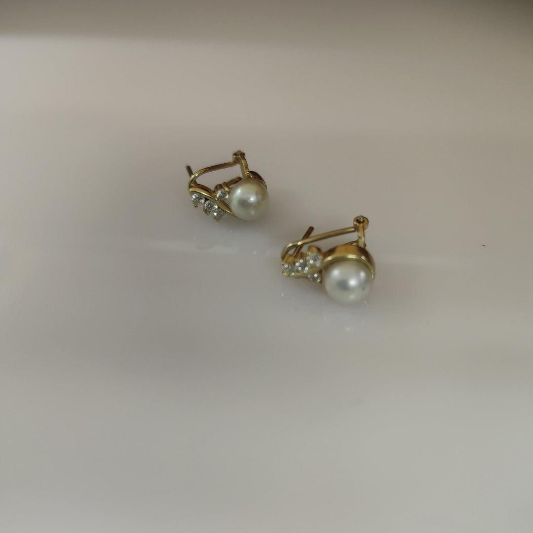 ARETES PAR ORO 14 K 3.5 GRMS (SEMINUEVO)