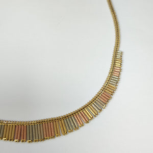 GARGANTILLA ORO COMBINADO 14 K 23.1 GRMS (SEMINUEVO)