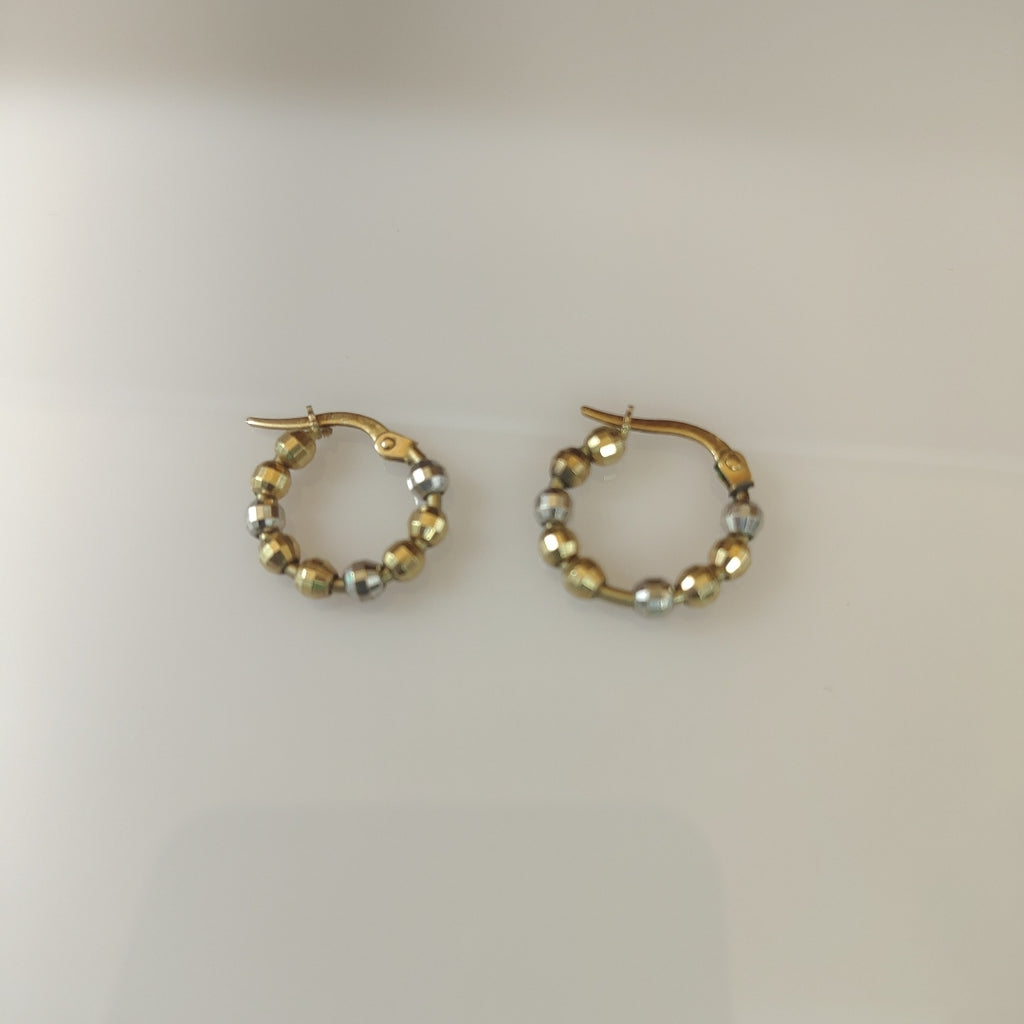 ARRACADAS PAR ORO 14 K 2.2 GRMS (SEMINUEVO)
