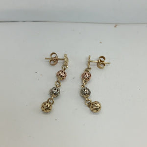 ARETES PAR ORO 14 K 2.2 GRMS (SEMINUEVO)