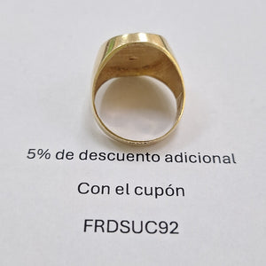 K1 8,70 GRMS 14 K ESPECIFICACIONES COMPLEMENTARIAS ANILLO CON CIRCONIAS, CON OT (SEMINUEVO)