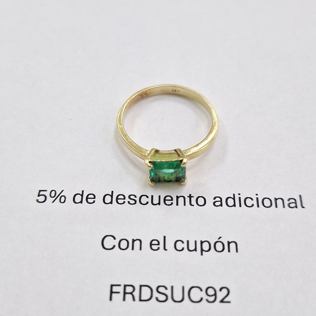 K1 2,40 GRMS 14 K ESPECIFICACIONES COMPLEMENTARIAS ANILLITO CON PIEDRA DE COLOR (SEMINUEVO)