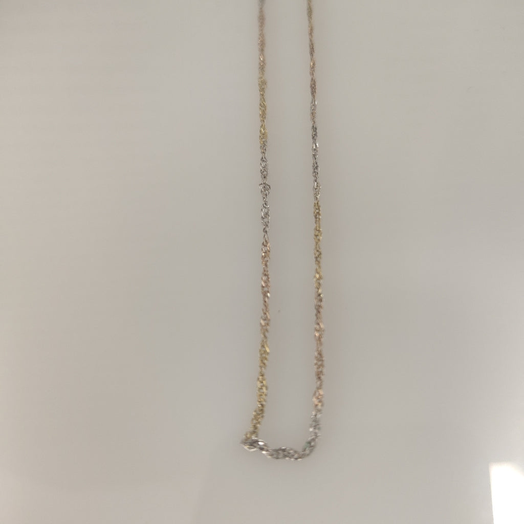 CADENA ORO COMBINADO 14 K 0.9 GRMS (SEMINUEVO)