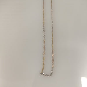 CADENA ORO COMBINADO 14 K 0.9 GRMS (SEMINUEVO)
