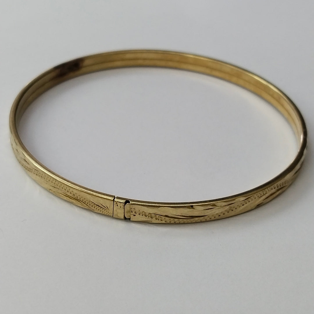 PULSERA RIGIDA ORO 10 K 5,30 GRMS (SEMINUEVO)