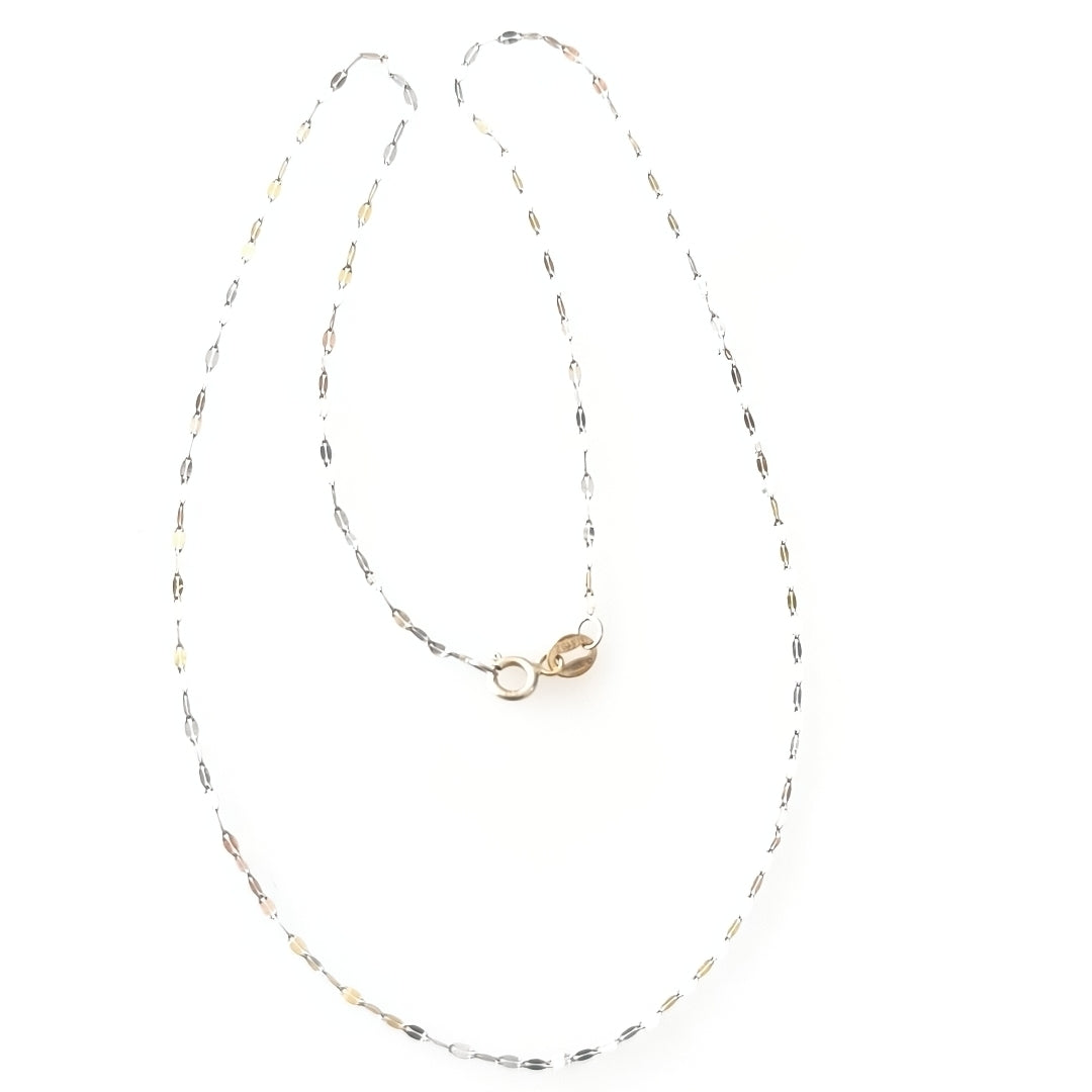 CADENA ORO COMBINADO 14 K 0,70 GRMS (SEMINUEVO)
