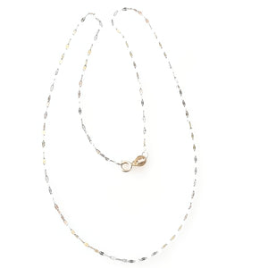 CADENA ORO COMBINADO 14 K 0,70 GRMS (SEMINUEVO)