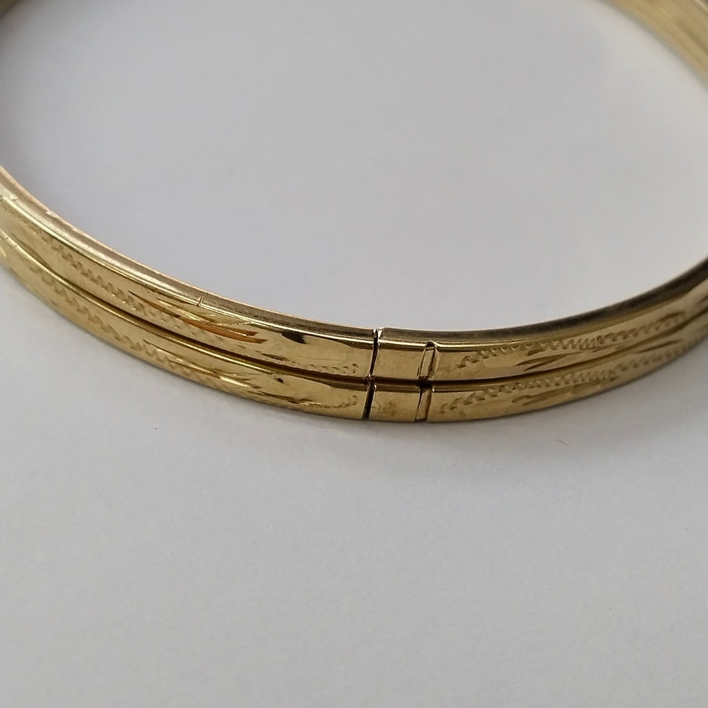 PULSERA RIGIDA ORO 10 K 8 GRMS (SEMINUEVO)