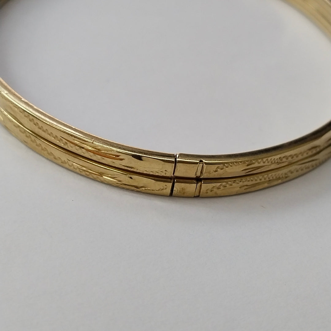 PULSERA RIGIDA ORO 10 K 8 GRMS (SEMINUEVO)