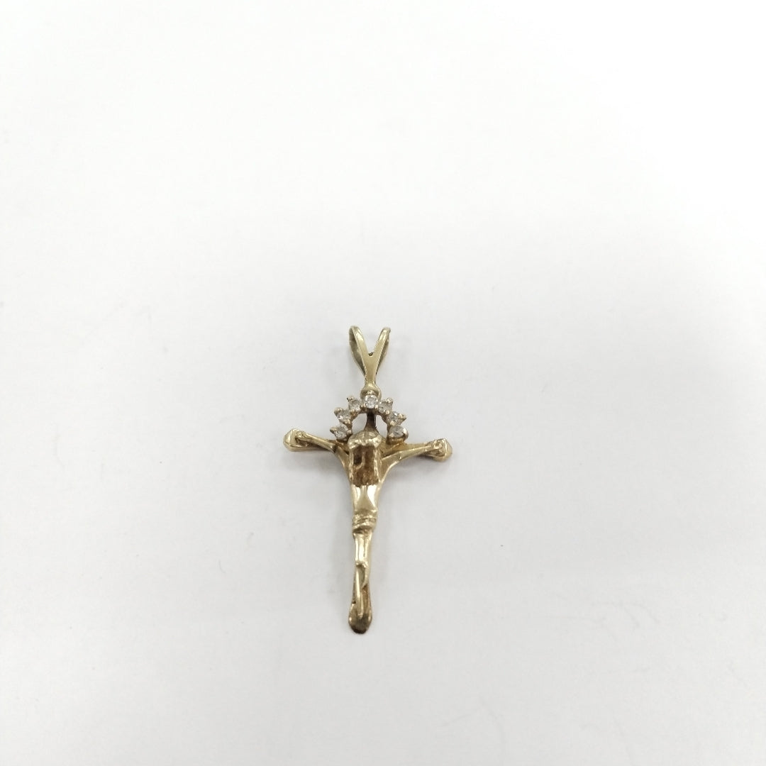 CRUCIFIJO ORO 10 K 2,60 GRMS (SEMINUEVO)