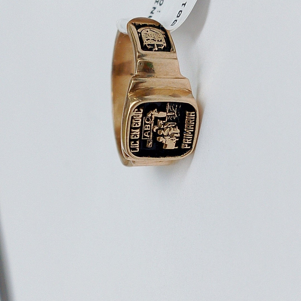 ANILLO DE GRADUACIÓN ORO 14 K 5.3 GRMS (SEMINUEVO)