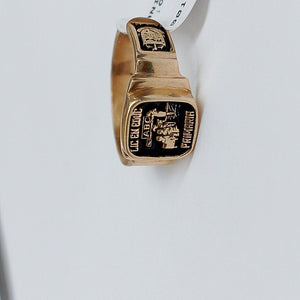 ANILLO DE GRADUACIÓN ORO 14 K 5.3 GRMS (SEMINUEVO)
