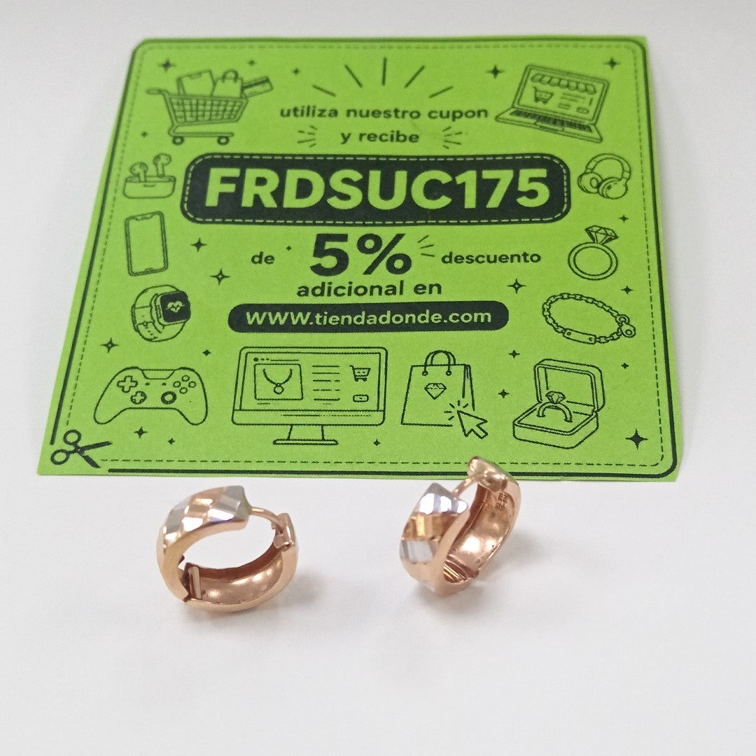 ARRACADAS PAR ORO 14 K 1.9 GRMS (SEMINUEVO)