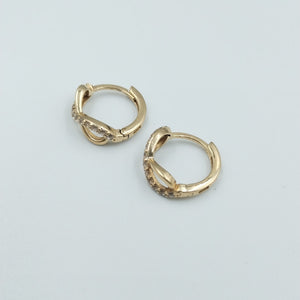 ARRACADAS PAR ORO 14 K 1.8 GRMS (SEMINUEVO)