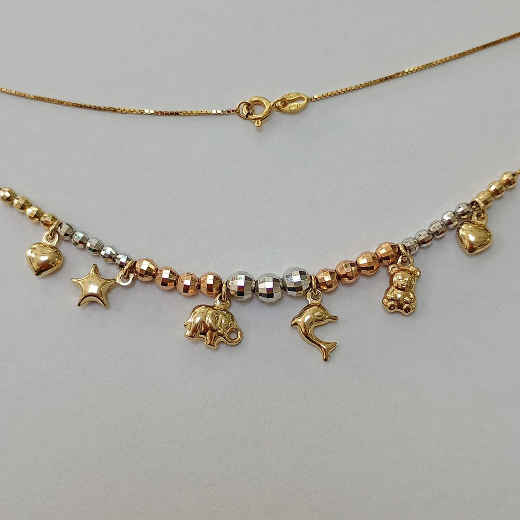 GARGANTILLA ORO COMBINADO 14 K 6,50 GRMS (SEMINUEVO)