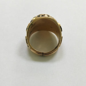 ANILLO DE GRADUACIÓN ORO 10 K 21 GRMS (SEMINUEVO)