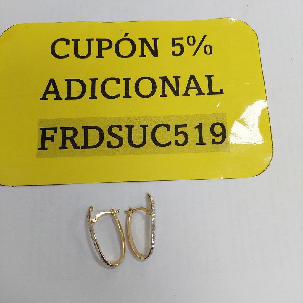ARRACADAS PAR ORO 14 K 1.8 GRMS (SEMINUEVO)