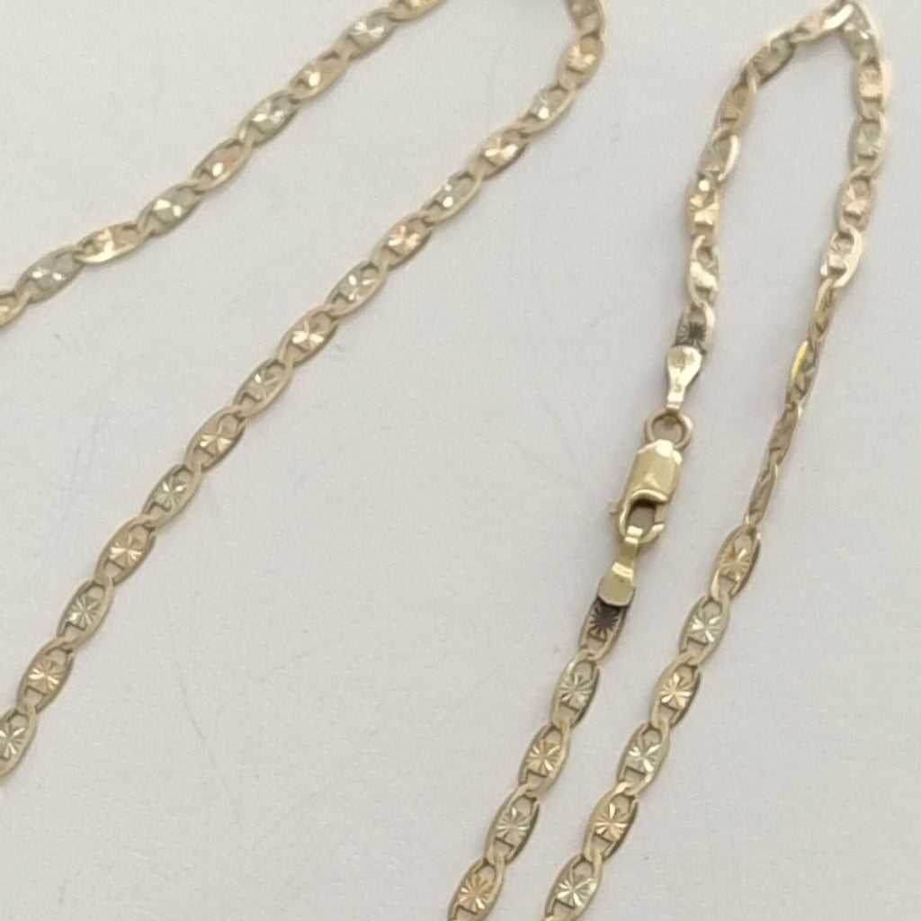 CADENA ORO COMBINADO 14 K 4.7 GRMS (SEMINUEVO)