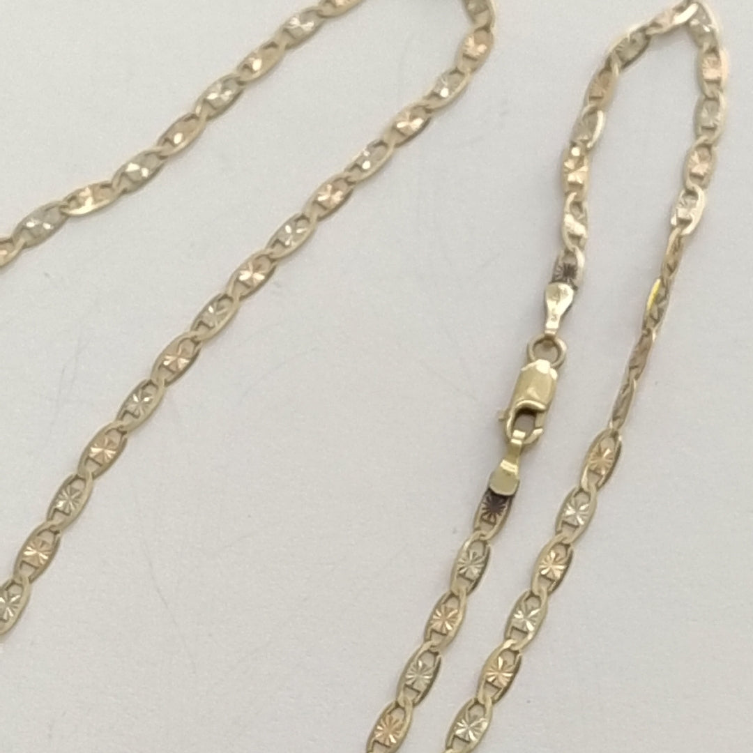 CADENA ORO COMBINADO 14 K 4.7 GRMS (SEMINUEVO)