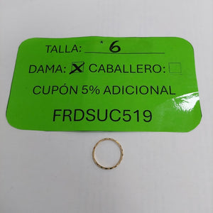 ANILLITO ORO 14 K 1 GRMS (SEMINUEVO)