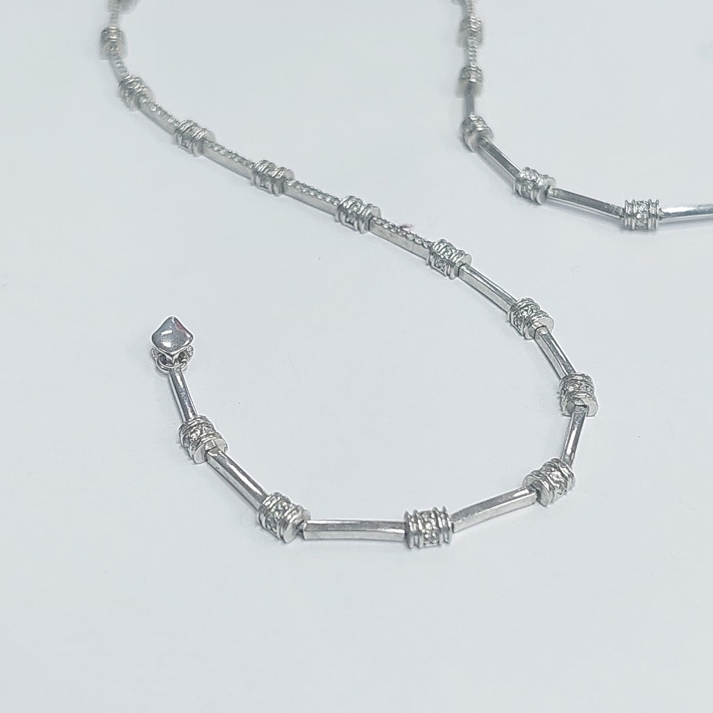 COLLAR ORO, ORO BLANCO 14 K 15.3 GRMS (SEMINUEVO)