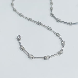 COLLAR ORO, ORO BLANCO 14 K 15.3 GRMS (SEMINUEVO)