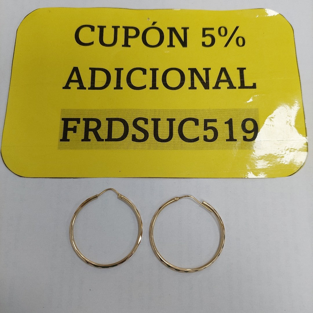 ARRACADAS PAR ORO 14 K 2.1 GRMS (SEMINUEVO)