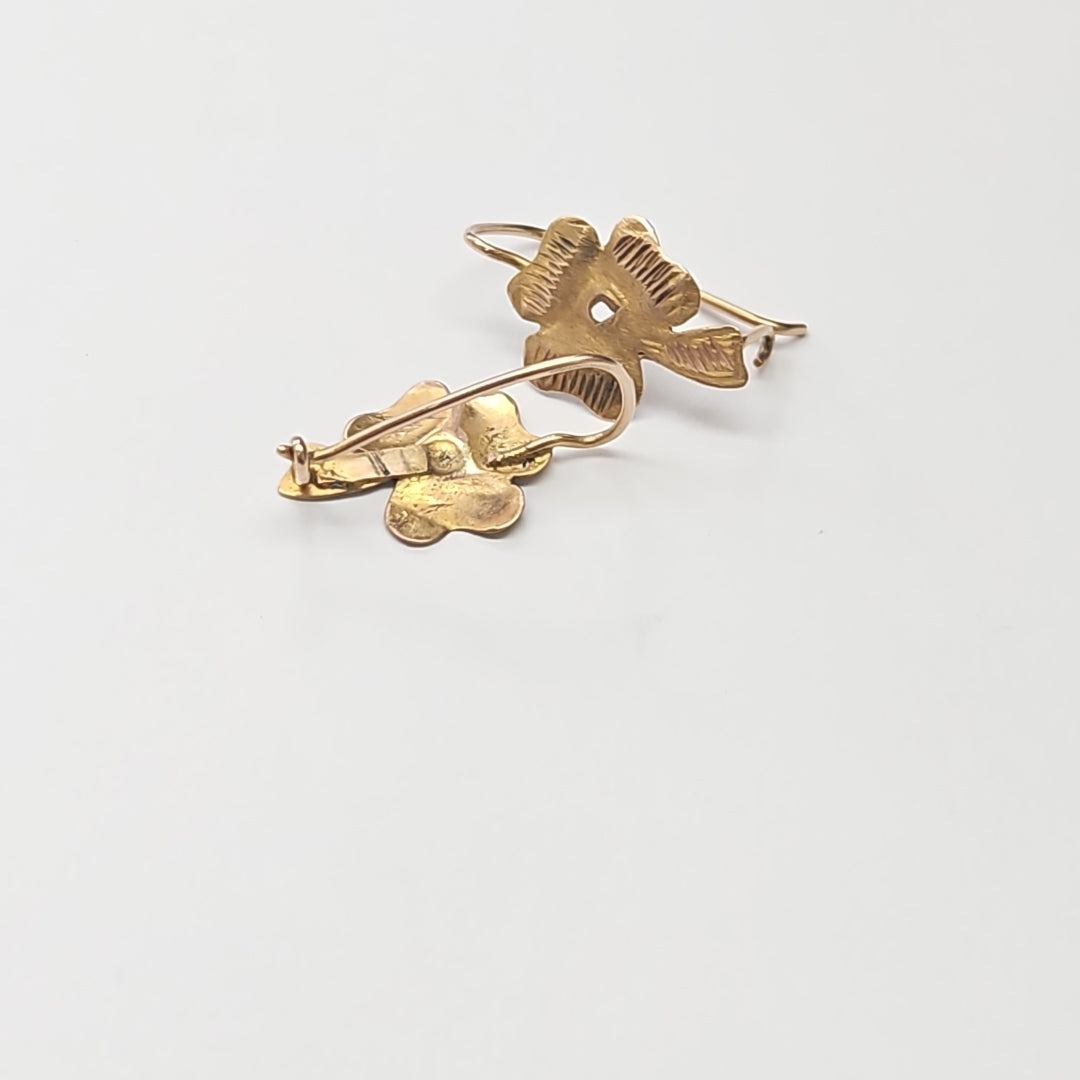 ARETES PAR ORO 8 K 1,10 GRMS (SEMINUEVO)