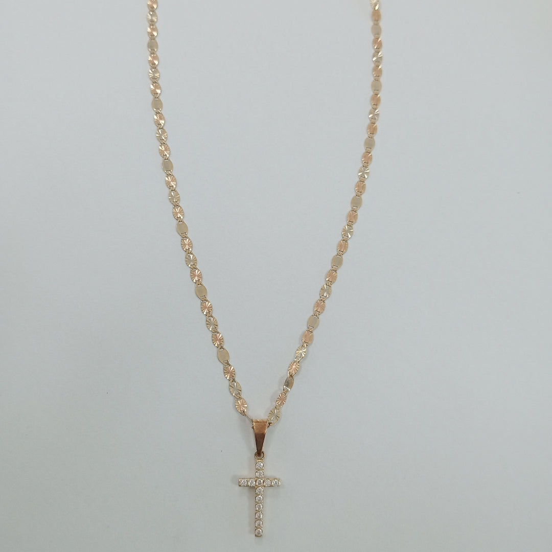 CADENA, CRUZ ORO 10 K 3.5 GRMS (SEMINUEVO)