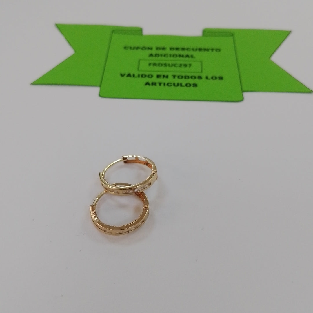 ARRACADAS PAR ORO 10 K 1.7 GRMS (SEMINUEVO)