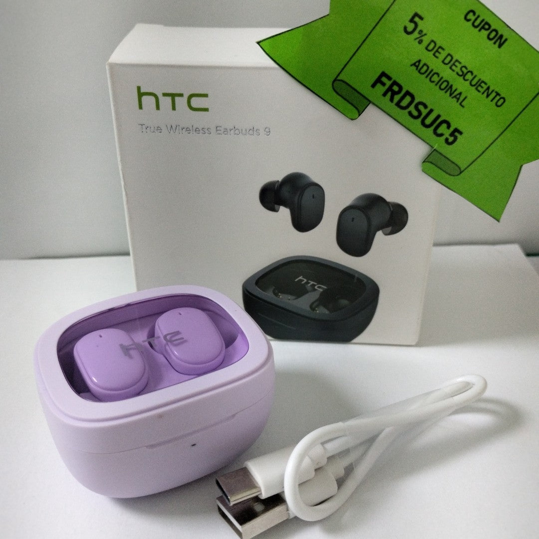 AUDIFONOS HTC EARBUDS 9 INALAMBRICO IN EAR (SEMINUEVO)