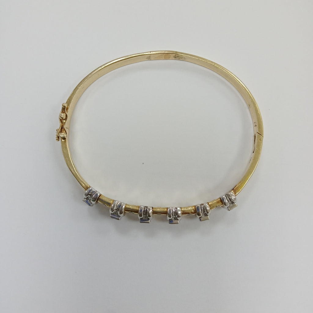 PULSERA RIGIDA ORO 14 K 27.9 GRMS (SEMINUEVO)