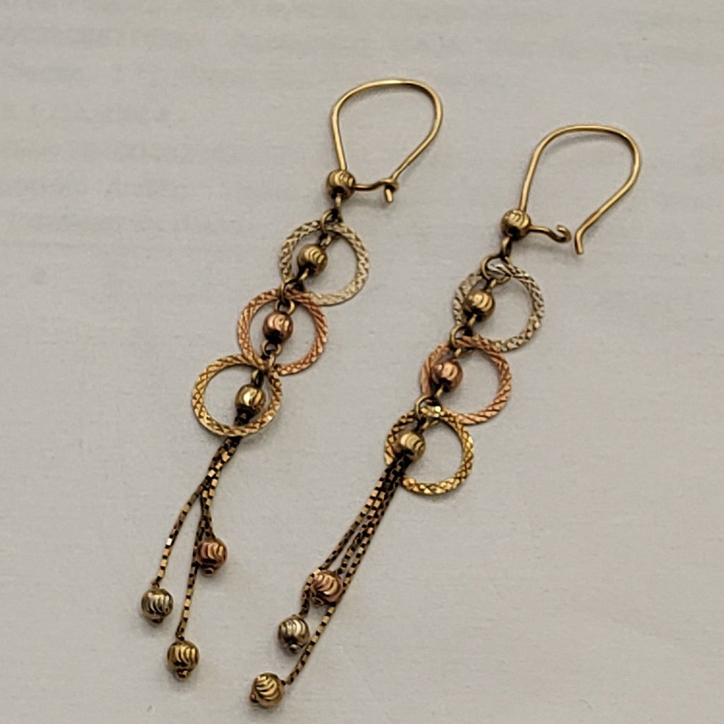 ARETES PAR ORO 14 K 2,70 GRMS (SEMINUEVO)